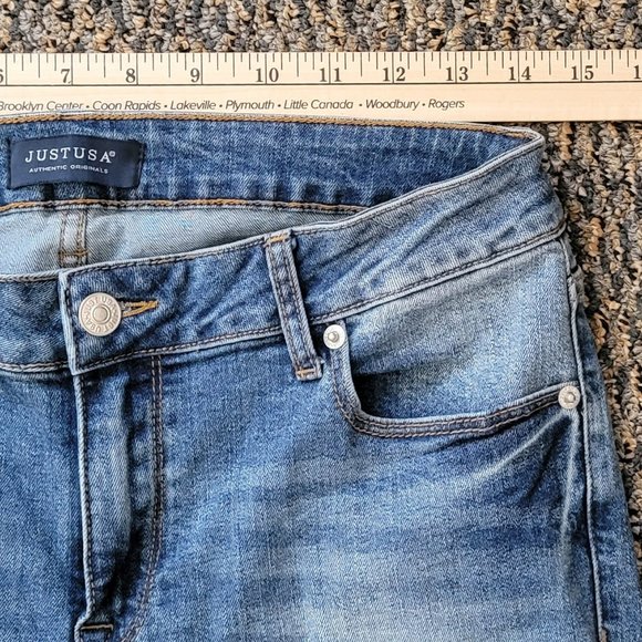 Premium Just USA Skinny Jeans Sz 11 Like New Condition - Picture 11 of 16